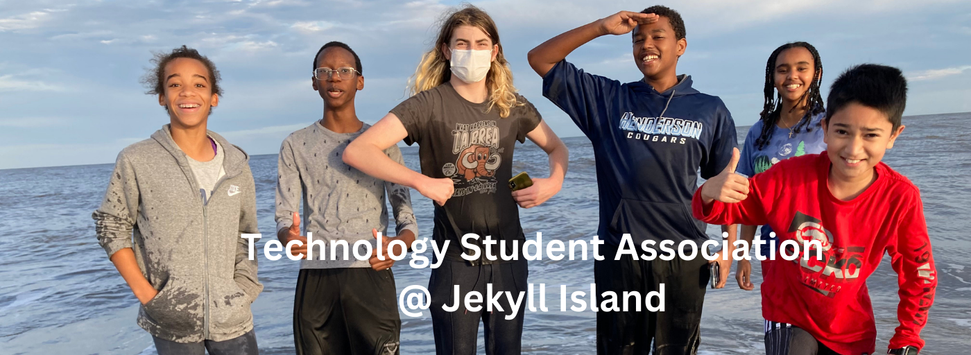 Technology Student Association at Jekyll Island on the beach