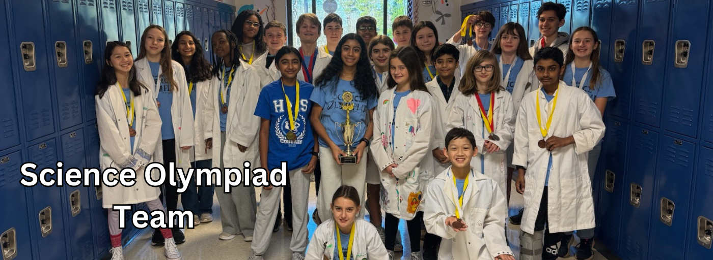 Science Olympiad Team with trophy