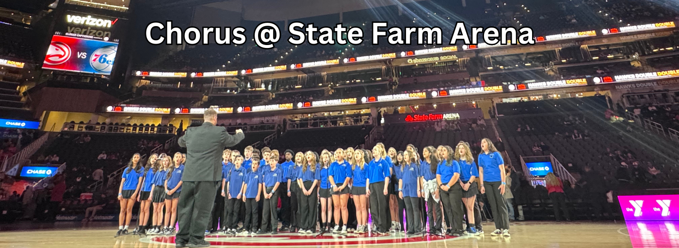 Chorus performing at State Farm Arena in 2025